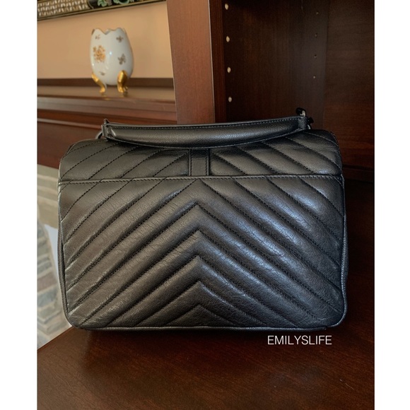 Saint Laurent Collège Medium in Matelassé Leather - Picture 3 of 8